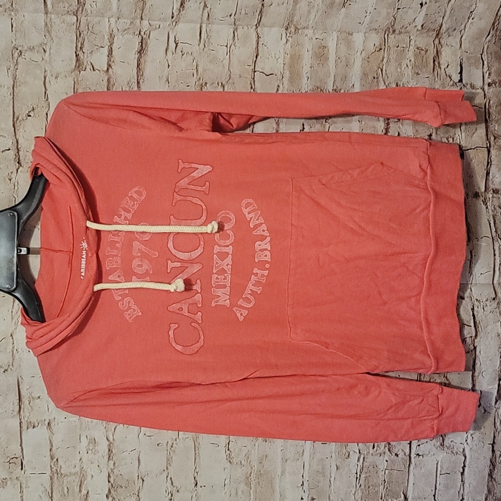NEW Caribbean side cancun Mexico lightweight hoddie small